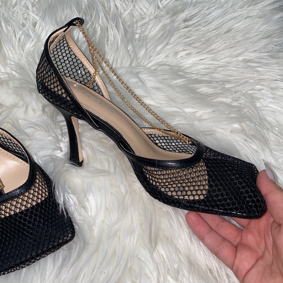 Public Desire Shoes Square Toe Mesh Chain Bottega Dupe Poshmark